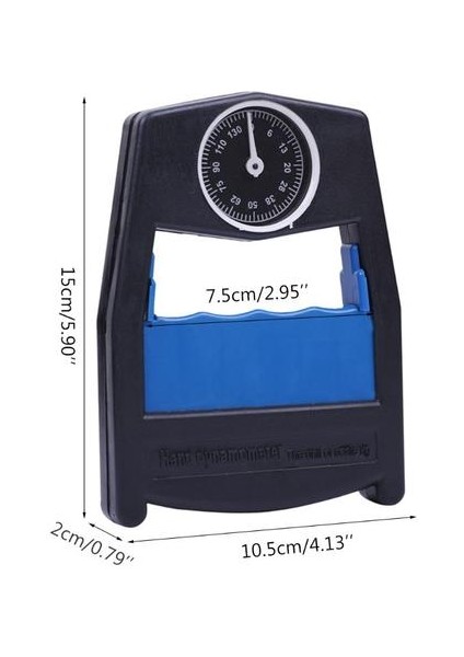 El Dinamometre Kavrama Güç Gücü Ölçer Kuvvet Ölçüm Aracı 130kg / 287lbs | El Sapları (Mavi) (Yurt Dışından) fiyatları