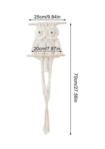 Baykuşlar Dream Catchers Goblen Çiçek Asılı Pot Halat Net Makrome Bitki Askı Saksı Ev Duvar Dekorasyon Için | Dekoratif (Beyaz) (Yurt Dışından)