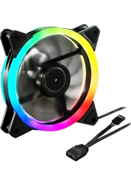 C-892 Rgb Rainbow Color 12CM Soğutucu Fan fiyatları