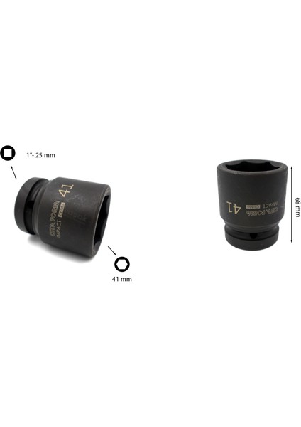 41 mm 1” 6 Köşe Havalı Lokma Anahtar C82-H41