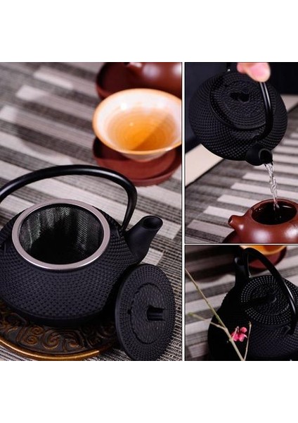 Dökme Demir Su Isıtıcısı Süzgeç İle Birlikte Gelir Çaydanlık 300 Ml Siyah Kahve Makinesi Çay Potu 300ml / 10.15 | Süzgeç İle Çaydanlık | Çaydanlık Su Isıtıcısı Çaydanlık Dökme Demir (Yurt Dışından)