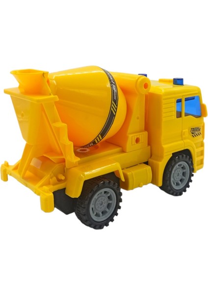 PopŞeker Oyuncak Beton Mikseri Sürtmeli Özellikli Sesli Işıklı Mikser Kısmı Hareketli 16CM. Beton Mikseri indirimleri