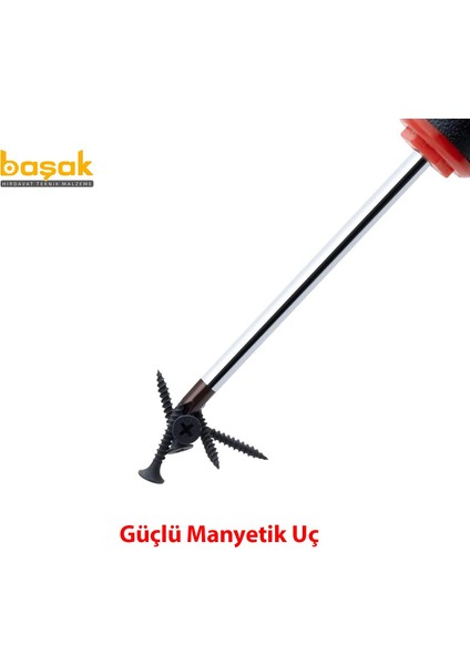 6 x 150 mm Kabin Tipi Düz Tornavida F10-060-150 modelleri