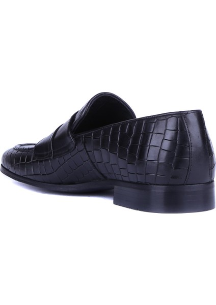 - Siyah Kroko Hakiki Deri Erkek Günlük Ayakkabı 2520 - 6934 fırsatları