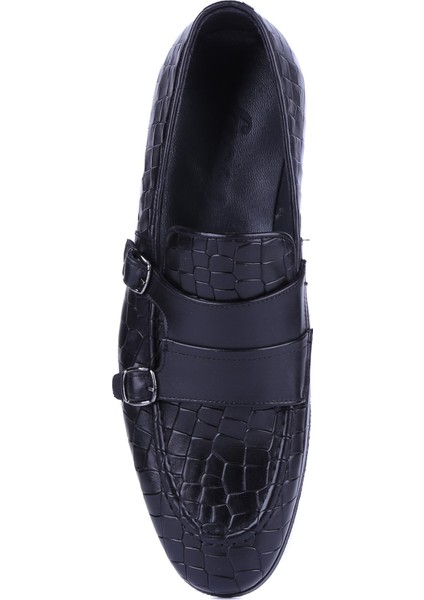 - Siyah Kroko Hakiki Deri Erkek Günlük Ayakkabı 2520 - 6934 indirimleri