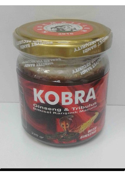 Kobra Ginseng&tribulus Bitkisel Karışımlı Macun