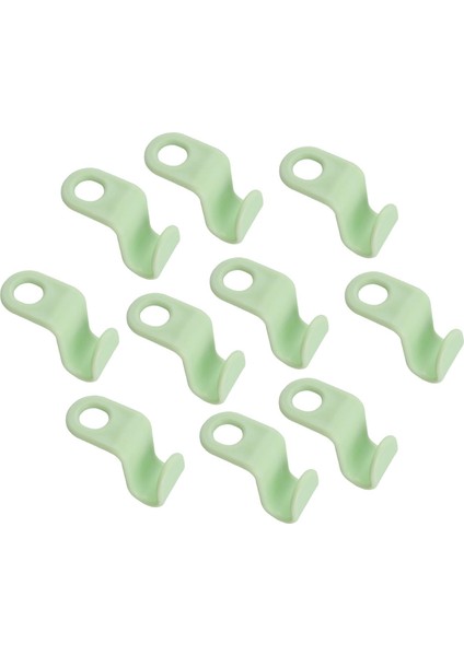 10 Adet Ağır Hizmet Tipi Giysiler Askı Konnektörü Kancaları Gardırop Gömlek Şapkaları Yeşil (Yurt Dışından) fiyatları