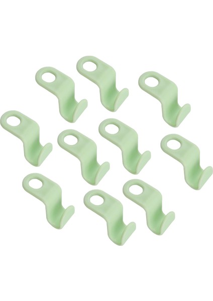 10 Adet Ağır Hizmet Tipi Giysiler Askı Konnektörü Kancaları Gardırop Gömlek Şapkaları Yeşil (Yurt Dışından) modelleri