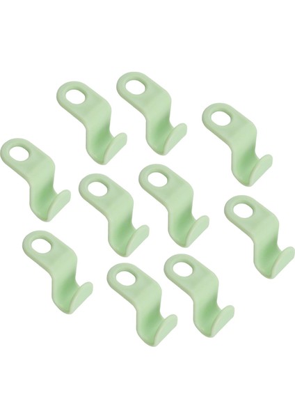 10 Adet Ağır Hizmet Tipi Giysiler Askı Konnektörü Kancaları Gardırop Gömlek Şapkaları Yeşil (Yurt Dışından) fırsatları