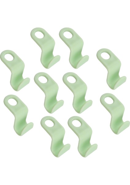 10 Adet Ağır Hizmet Tipi Giysiler Askı Konnektörü Kancaları Gardırop Gömlek Şapkaları Yeşil (Yurt Dışından) indirimleri