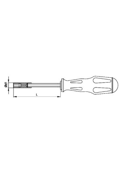 3100/BT1 Depolu Bits Tutucu Tornavida 1/4" 100MM