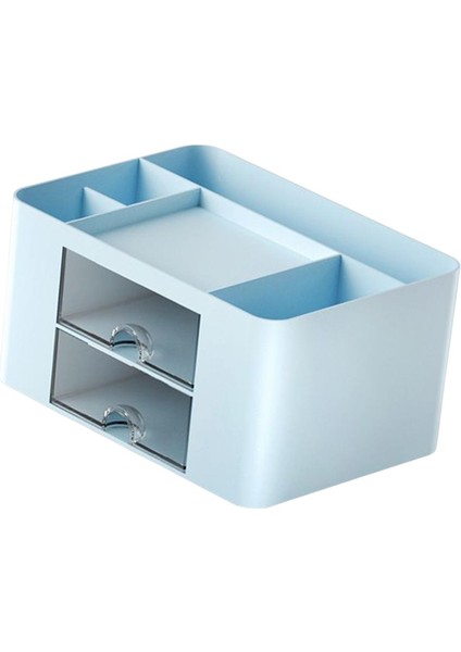 Pen Tutucu Ofis Masası Organizatör Çekmeceli Masaüstü Kalem Organizasyonu Mavi (Yurt Dışından) fırsatları