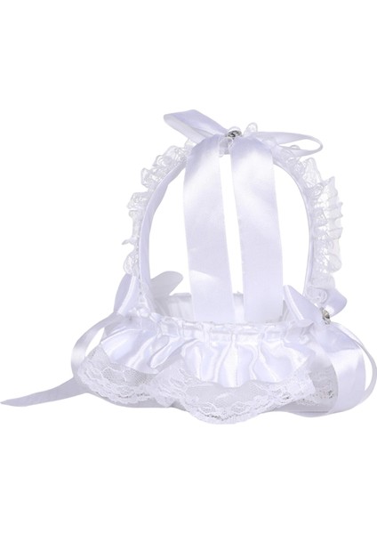 Beyaz Çiçek Kız Sepeti, Nişan Için Kollu Düğün Fotoğrafı Sahne Tarzı B (Yurt Dışından) fiyatları