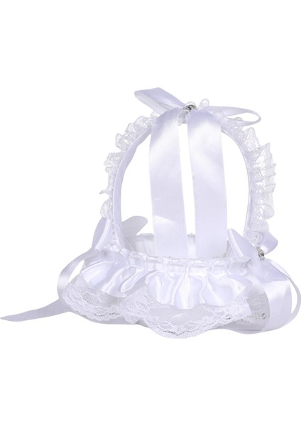 Beyaz Çiçek Kız Sepeti, Nişan Için Kollu Düğün Fotoğrafı Sahne Tarzı B (Yurt Dışından) modelleri