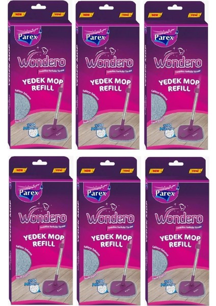 Wondero Yedek Paspas Mop x 6 Adet