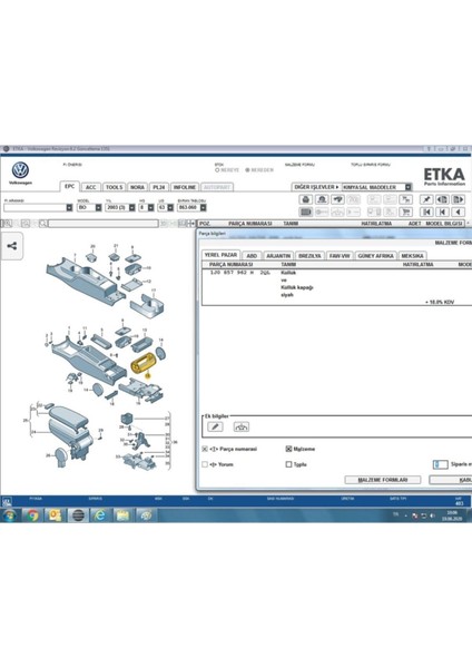 Golf 4, Bora Arka Küllük (Siyah ) 1J0857962 /1J0857962H modelleri