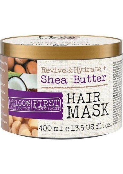 Moisture Onarıcı Shea Butter Kuru ve Yıpranmış Saçlar İçin Saç Maskesi 400 ml