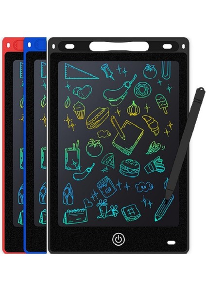 12&quot; Renkli Dijital Yazı Tahtası 12 Inc Grafik Tablet Dijital Not Tahtası Yaz-Sil Dijital Not Tahtası