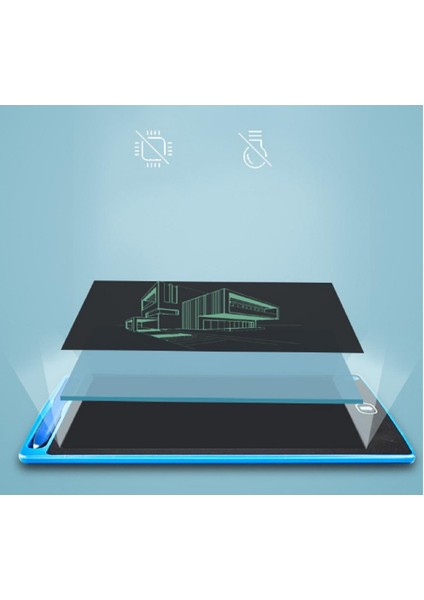 12&quot; Renkli Dijital Yazı Tahtası 12 Inc Grafik Tablet Dijital Not Tahtası Yaz-Sil Dijital Not Tahtası