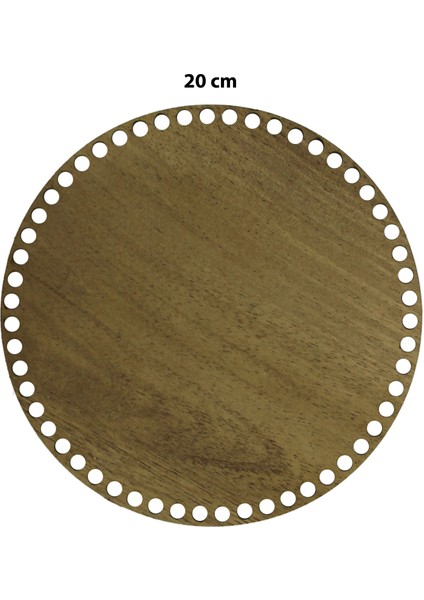 Ahşap Sepet Tabanı 20CM Açık Meşe Çift Yüz 3mm Mdf