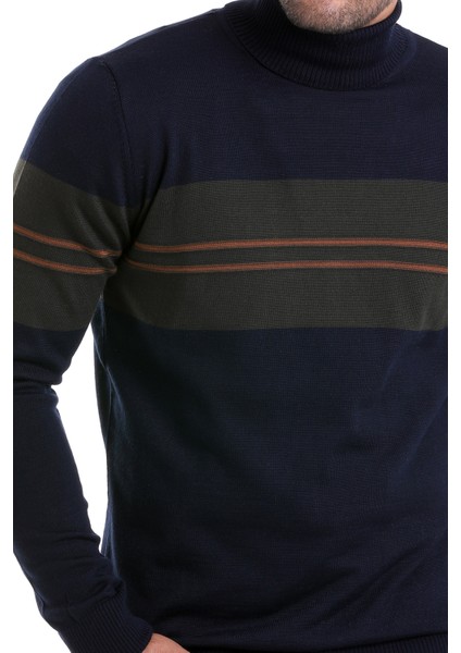 Regular Fit Desenli Balıkçı Yaka Triko Yün Kazak indirimleri