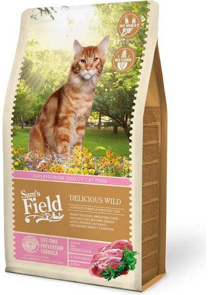 Delicious Wild Ördekli Seçici Kediler Için Tahılsız Kedi Maması 7.5kg fiyatları