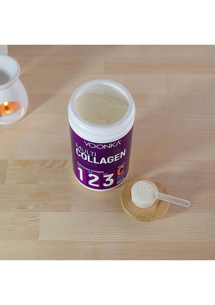 Multi Collagen Powder Vitamin C Içeren Takviye Edici Gıda  (900GR= 1,5 Ay (45GÜN)3 Aylık)