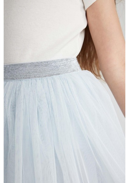 Kız Çocuk Regular Fit Esnek Belli Tül Tütü Etek X3860A622SM