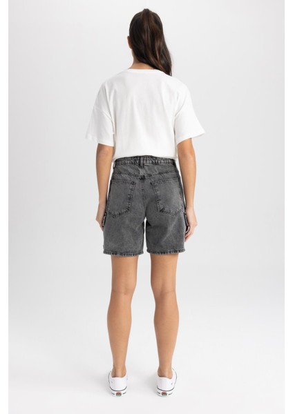 Normal Bel Jean %100 Pamuk Bermuda A2687AX23SM