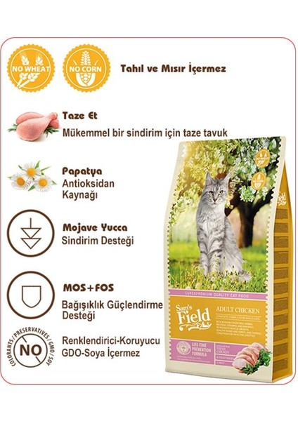 Tavuklu Tahılsız Yetişkin Kedi Maması 7.5kg