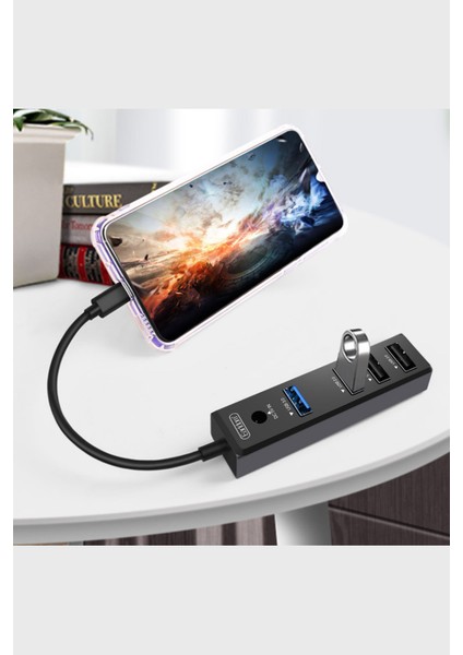 Çoklayıcı 4'ü 1 Arada Usb-C Hub Usb3.0 ve USB 2.0