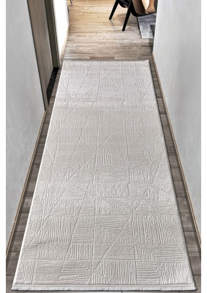 Konfo Akrilik Modern 3469 Marrone Dokuma Yolluk Halı160x350