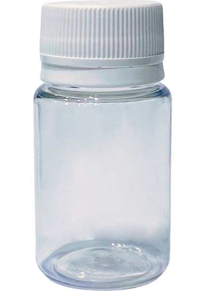 100 Adet - 50ML - Plastik Boş Şeffaf Şişe Kilitli Kapaklı