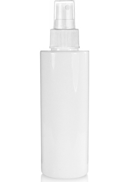100 Adet - 100 ml Plastik Beyaz Küt Boyunlu Şişe, Boş Beyaz Parmak Spreyli Pet Şişe