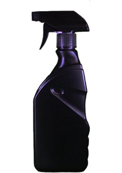 100 Adet - 500ML Yassı Polietilen Siyah Sprey Şişesi