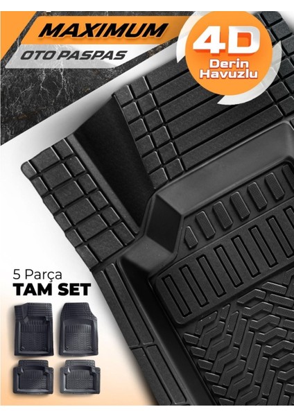 Seat Ateca 4x2 2017 ve Sonrası 3D Zebra Pro Siyah Oto Paspas modelleri