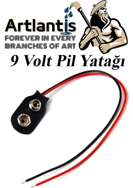 9 Volt Pil Yatağı 1 Adet 9V Pil Yuvası Ikili 9V Pil Başlığı Pil Tutucu Okul Hobi Elektrik Deney