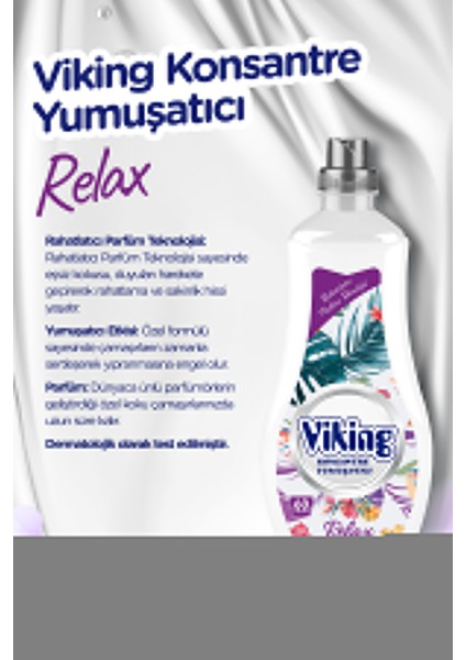 Yumuşatıcı Relax 1440 ml 60 Yıkama 2 Adet