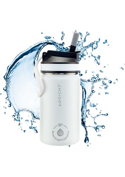 Lil Chill Izolasyonlu Çocuk Su Matarası Beyaz 360 ml