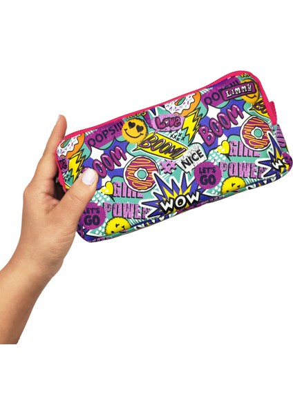 Kalem Kutusu Boom Wow Ops Kalemkutu Vegan Deri Iki Bölmeli Kalemlik fırsatları