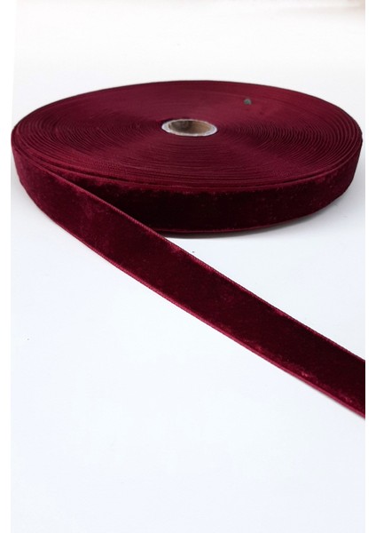 Bordo Kadife Kurdele 2 cm 1 Metre