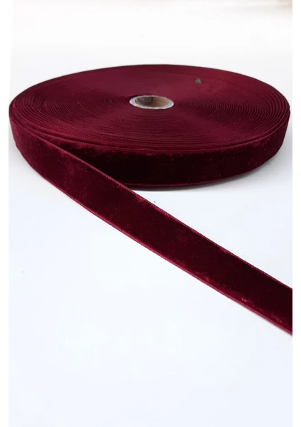 Bordo Kadife Kurdele 2 cm 2 Metre