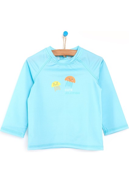 Erkek Bebek Ocean Deniz Anası Uzun Kol Tshirt