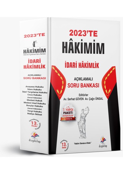 2023 Hakimim İdari Hakimlik Çözümlü Soru Bankası Seti