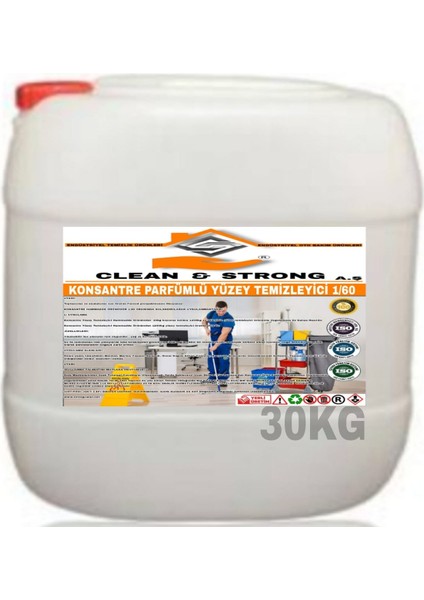Ultra Konsantre Yüzey Temizleyici Parfümlü 30 kg