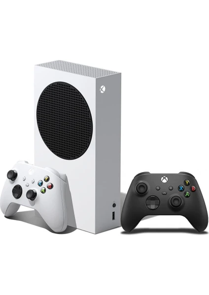 Xbox Series S 512GB Oyun Konsolu Beyaz+1 Kol Siyah