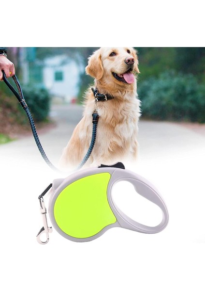 Slip Anti-Slip Sap, Güçlü Naylon Bant, Tangle_free, Tek Elle Bir Düğme Kilidi ve Sürümü ile Geri Çekilebilir Köpek Tasması 10FT Pet Yürüyüş Tasması, (Yurt Dışından)