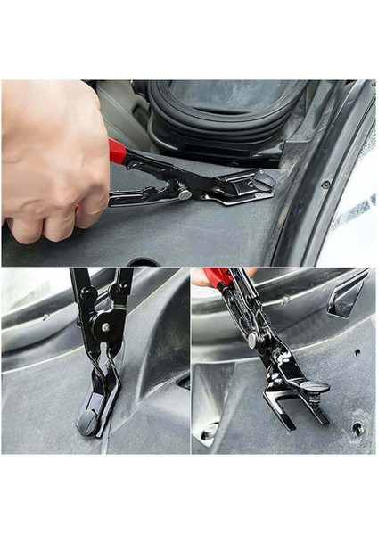 Araç Teyp Trim Sökme Aparatı Radyo Döşeme Kapı Motor Kapağı Klips Sökme - 19 Parça - Çantalı