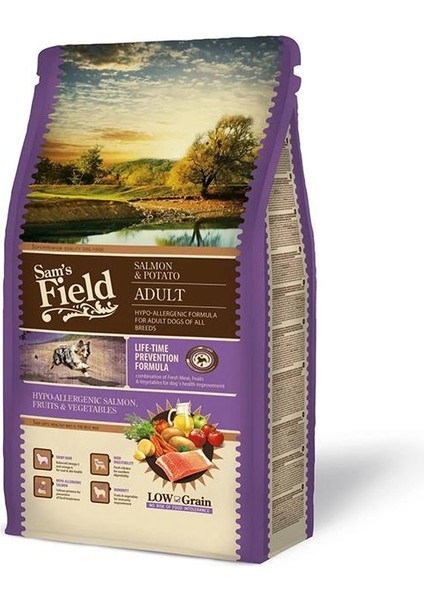 Hypo-Allergenic Somonlu Patatesli Düşük Tahıllı Yetişkin Köpek Maması 2.5kg