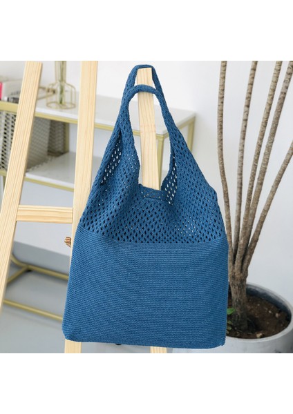 Dokuma Hasır Rattan Içi Boş El Çantası Büyük Kapasiteli Yumuşak Polyester Kumaş Tote Çanta (Yurt Dışından) fiyatları